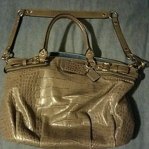 Coach Maddison Croc Embossed Bag